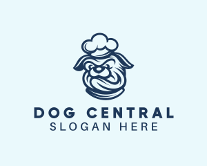 Bulldog Chef Dog logo design