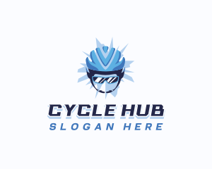 Bicycle Sports Helmet logo design