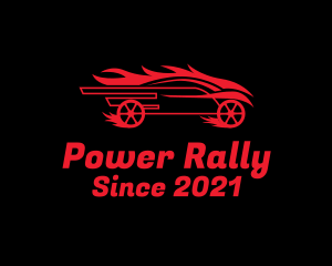 Flaming Race Car logo