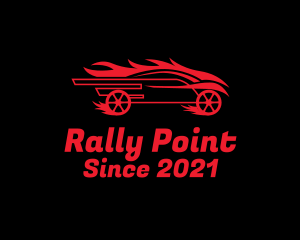 Flaming Race Car logo