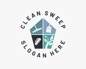 Home Sanitation Housekeeping logo design