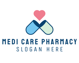 Love Medicine Pill logo design