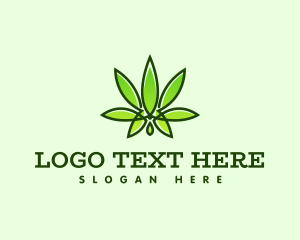 Leaf - Marijuana Cannabis Leaf logo design