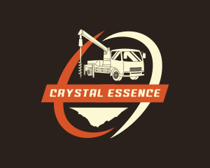 Excavator Mining Drill logo design