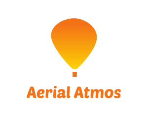 Orange Hot Air Balloon logo design