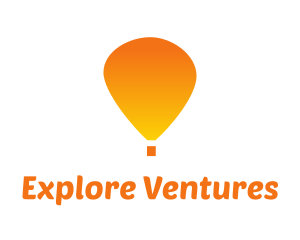 Orange Hot Air Balloon logo