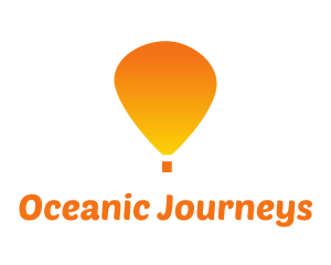 Orange Hot Air Balloon logo