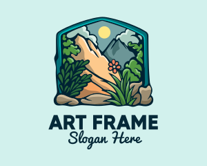 Outdoor Gardening Frame logo design