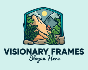 Outdoor Gardening Frame logo design