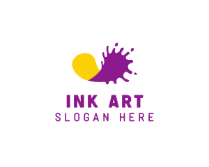 Paint Color Splash  logo design