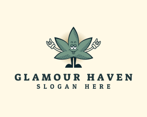 Cool Marijuana Leaf logo