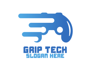 Tech Game Controller logo design