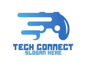 Tech Game Controller logo design