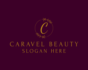 Elegant Floral Wreath logo design