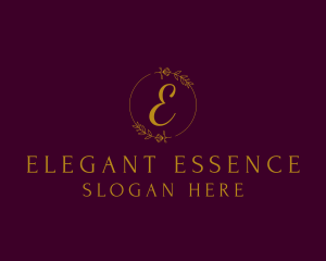 Elegant Floral Wreath logo design