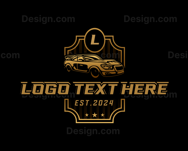 Car Detailing Automobile Racing Logo