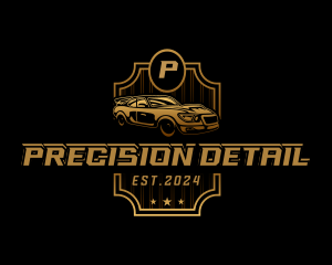 Car Detailing Automobile Racing  logo design