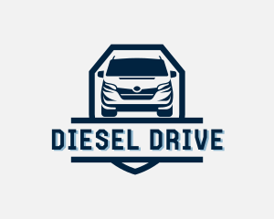 Driving Van Transportation logo design
