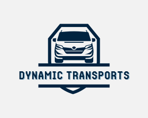 Driving Van Transportation logo design