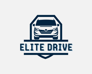 Driving Van Transportation logo design