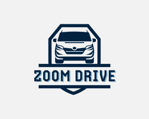 Driving Van Transportation logo design