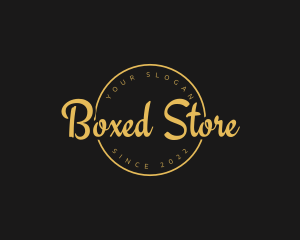 Golden Luxurious Wordmark  logo design