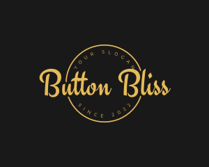 Golden Luxurious Wordmark  logo design