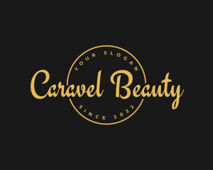 Golden Luxurious Wordmark  logo design