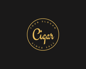 Golden Luxurious Wordmark  logo design