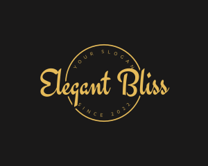 Golden Luxurious Wordmark  logo