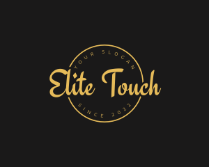 Golden Luxurious Wordmark  logo design