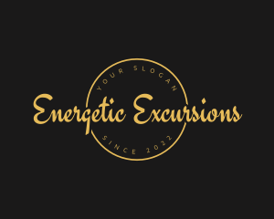 Golden Luxurious Wordmark  logo design