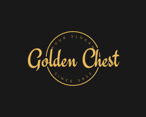 Golden Luxurious Wordmark  logo design