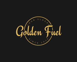 Golden Luxurious Wordmark  logo design