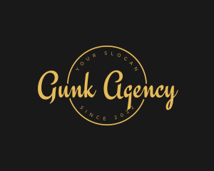 Golden Luxurious Wordmark  logo design