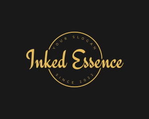 Golden Luxurious Wordmark  logo design