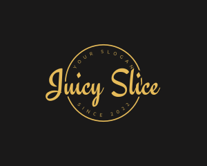 Golden Luxurious Wordmark  logo design