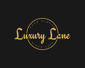 Golden Luxurious Wordmark  logo design