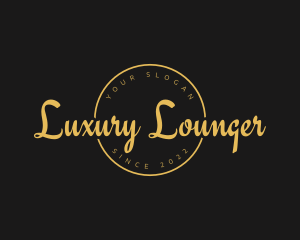 Golden Luxurious Wordmark  logo design