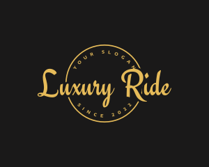 Golden Luxurious Wordmark  logo design