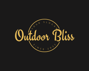 Golden Luxurious Wordmark  logo design