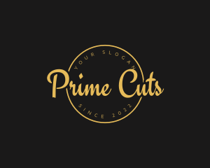 Golden Luxurious Wordmark  logo design