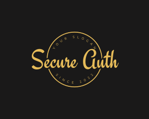 Golden Luxurious Wordmark  logo design