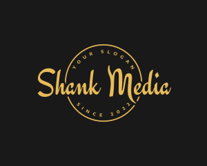 Golden Luxurious Wordmark  logo design