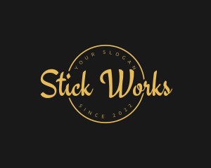 Golden Luxurious Wordmark  logo design