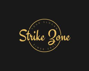 Golden Luxurious Wordmark  logo design