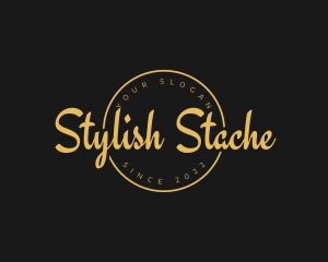 Golden Luxurious Wordmark  logo design