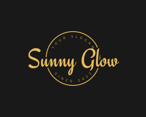 Golden Luxurious Wordmark  logo design