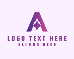 Violet Gradient A logo