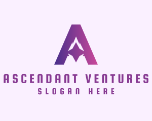 Violet Gradient A logo design